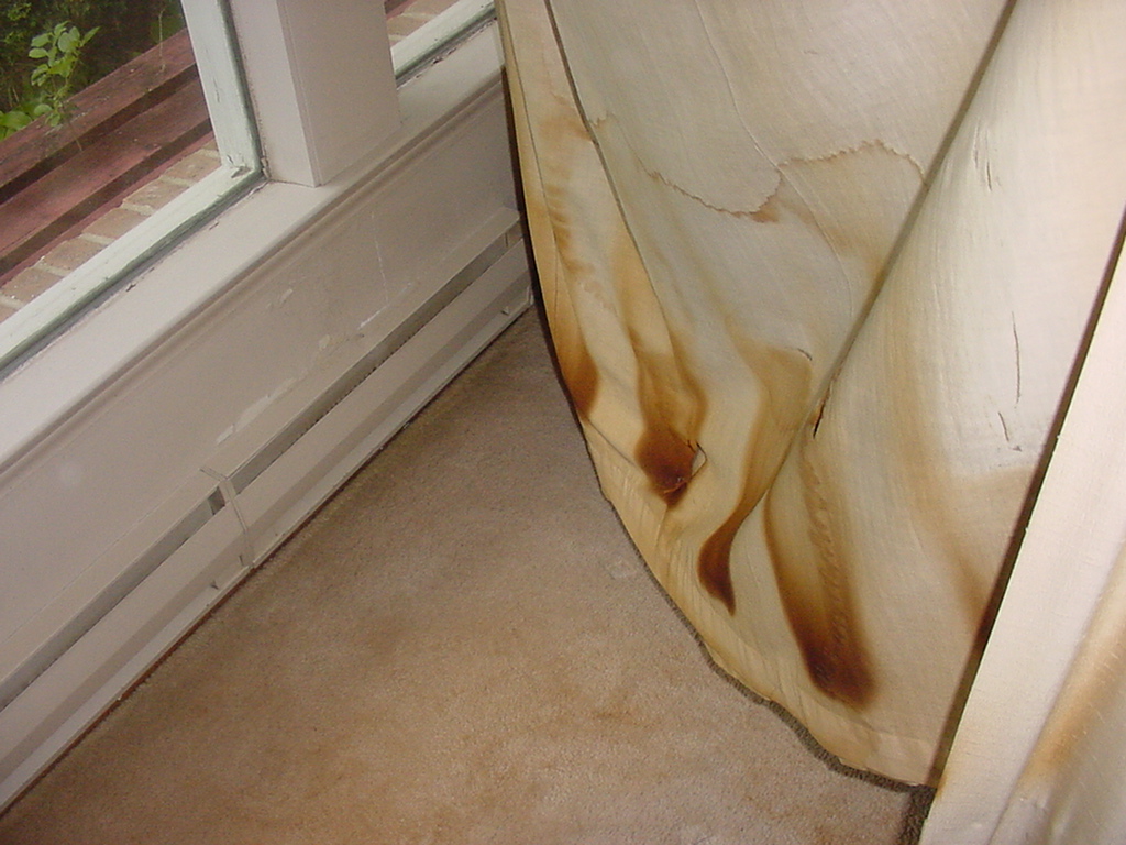 Curtains Touching Electric Baseboard Heater Fire Hazard Buss Inspection Services Inc